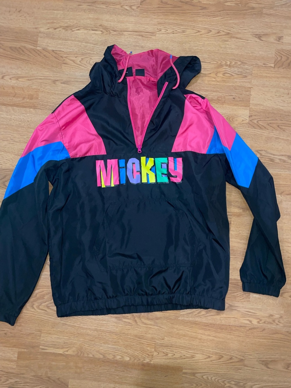 Vintage Mickey Mouse Disney Colorblock Windbreaker - M